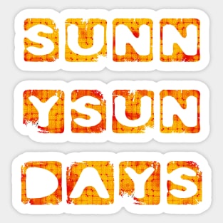 Sunny Sun Days Sundays Sunshine Sticker